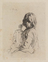 KG 14212
<br/>
Portret van zijn dochter
<br/>
<em>Jacques, Charles (1813 - 1894)</em>